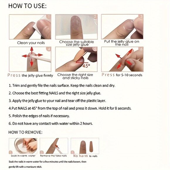 24pcs Set of Glossy Purple Press-On Nails with Wheat Design - Long Square Shape - Picture 6 of 7